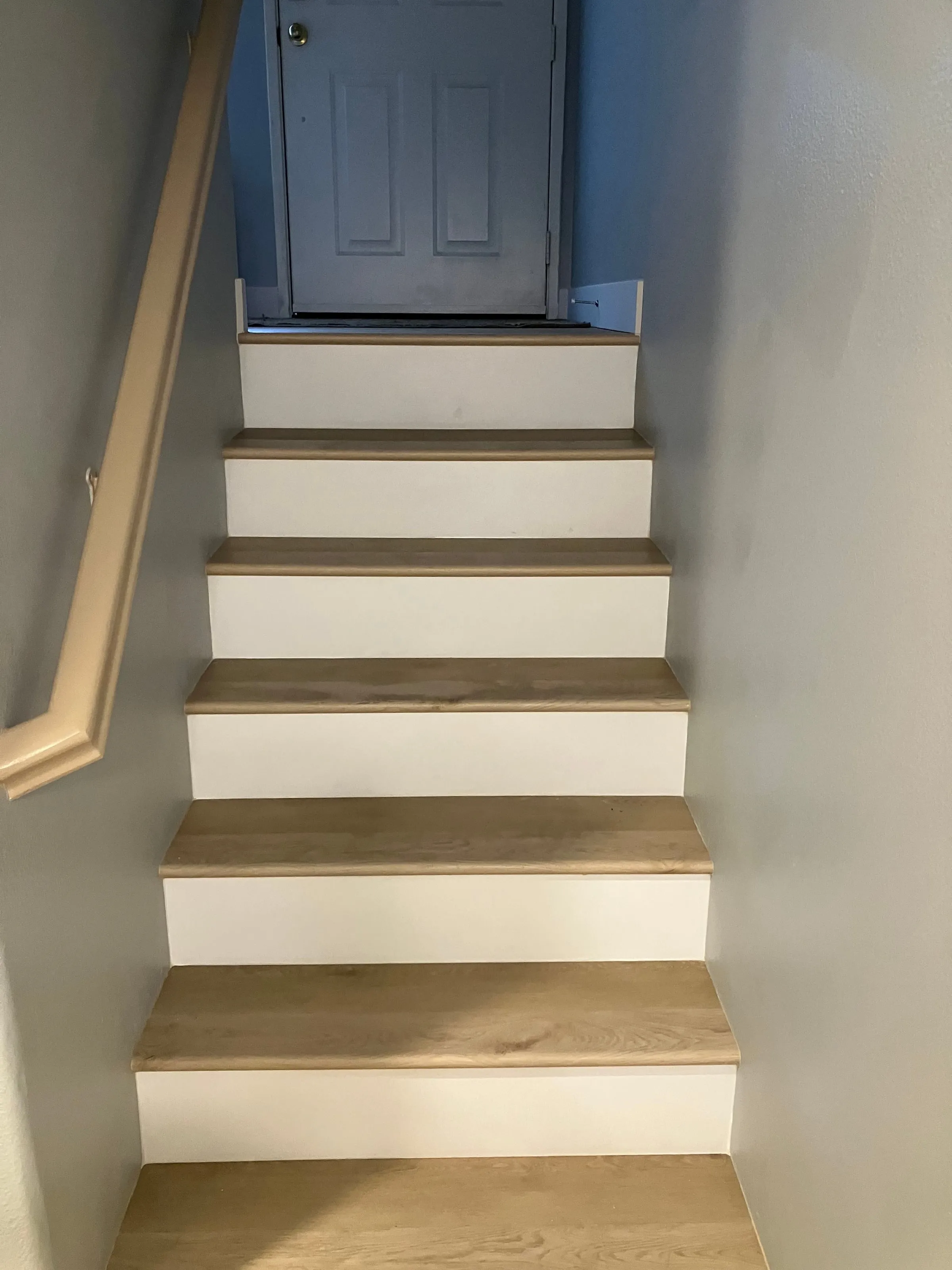 室内楼梯踏步翻新 改造后